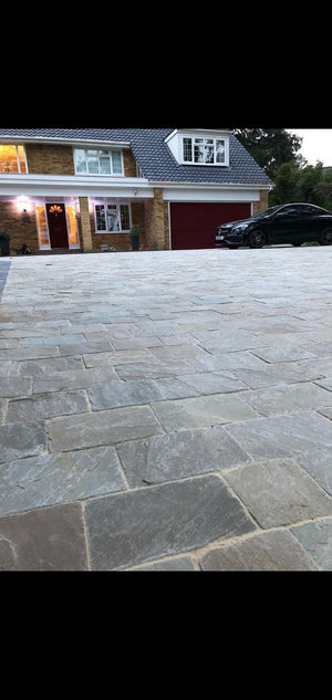 Natural Stone Block Paving - Cinder