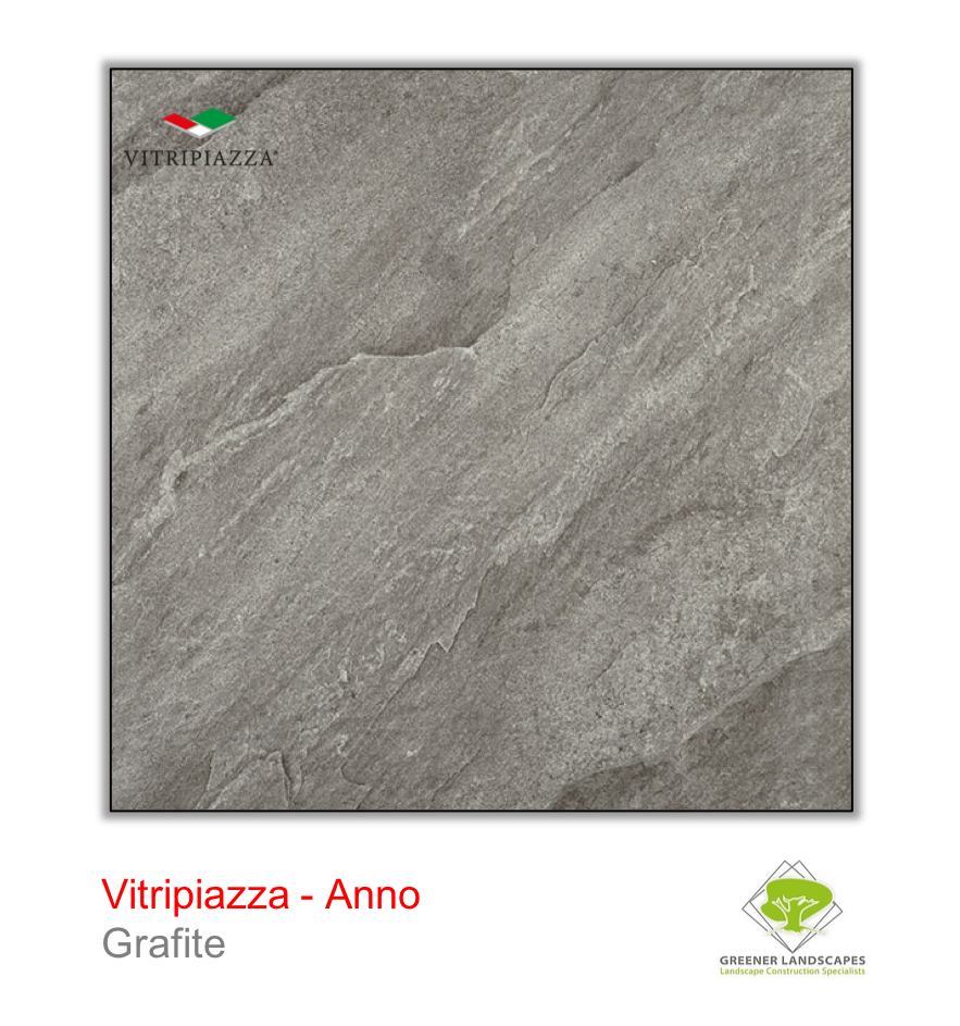 Vitripiazza porcelain paving by Talasey Group in Grafite